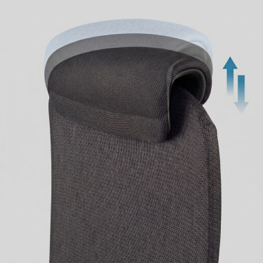 ergonomischer burostuhl schwarz gemini stoff 4d verstellbare armlehnen 8