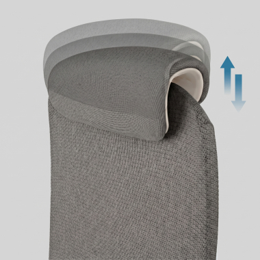ergonomischer burostuhl grau gemini stoff 4d verstellbare armlehnen 9