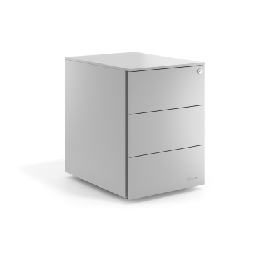 rollcontainer aluminium 3 schubladen metall 1