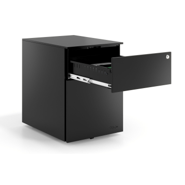 rollcontainer schwarz 2 schubladen hangeregister metall 4