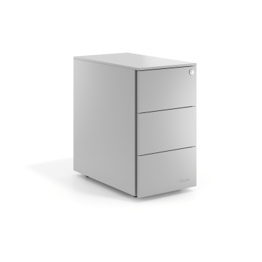 rollcontainer aluminium 3 schubladen schmale ausfuhrung metall 1