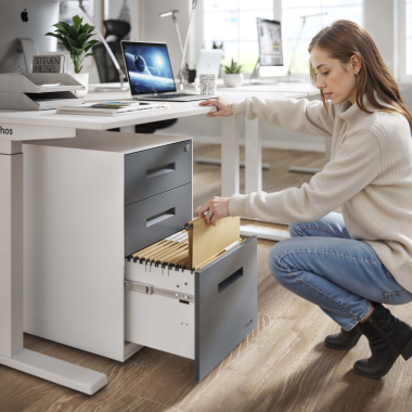 Persönlicher Stauraum, ordentlicher Arbeitsplatz