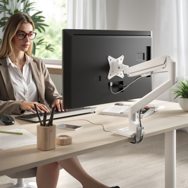 monitorstander weiss 1 bildschirm 2