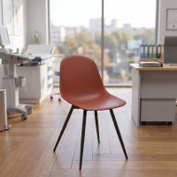 Konferenzstuhl Lara, stapelbar, Sitzschale aus Polypropylen