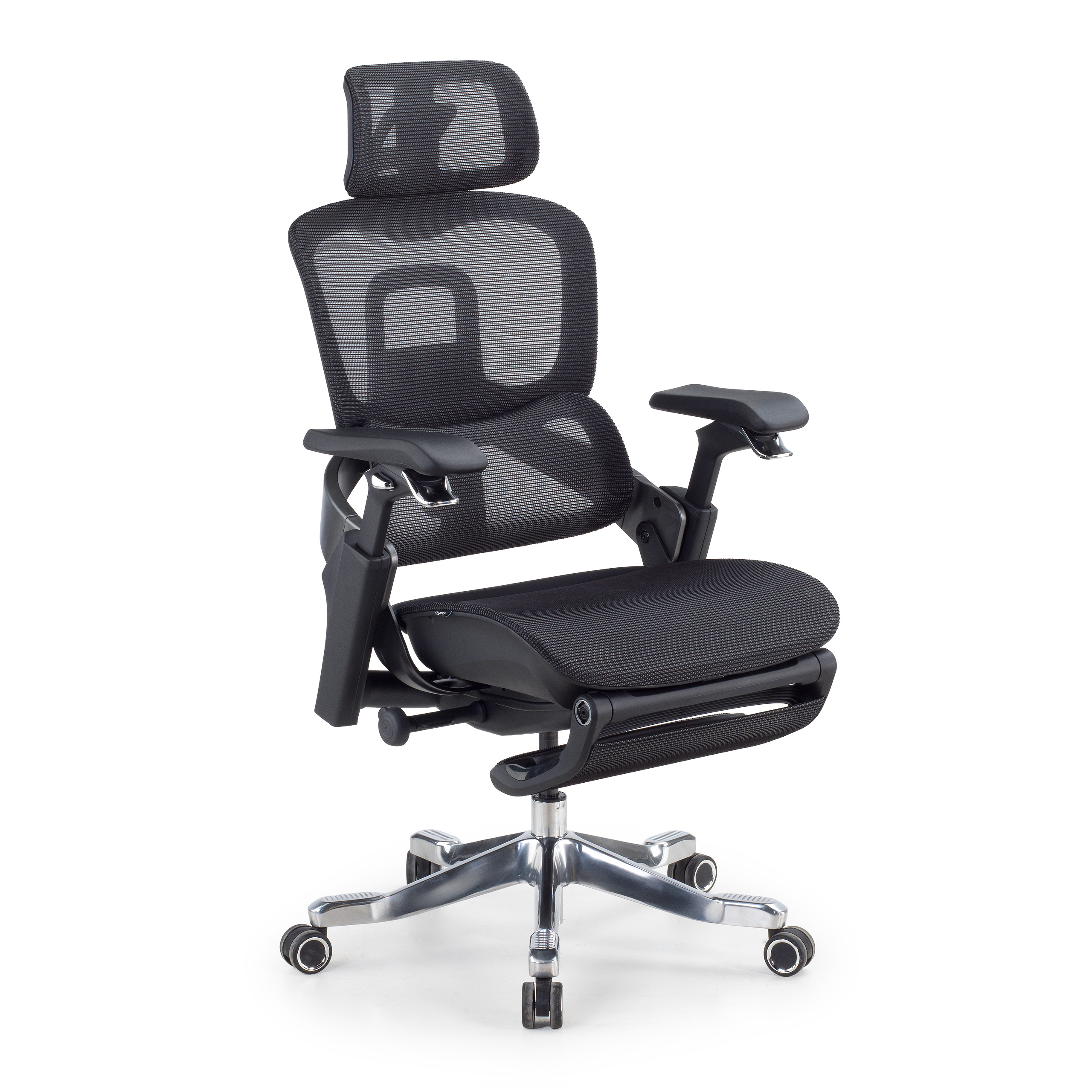 Ergonomischer Bürostuhl ZenMax mit Fußstütze, maximale Ausstattung