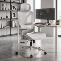 Ergonomischer Bürostuhl Velstrom mit Lordosenstütze und 3D-Armlehnen