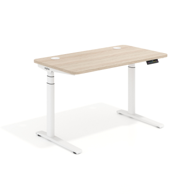 hohenverstellbarer schreibtisch weiss flax oak erghos icon 1