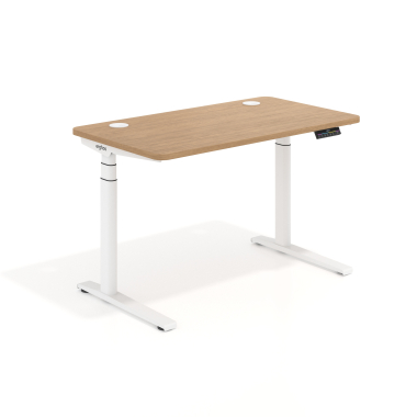hohenverstellbarer schreibtisch weiss red oak erghos icon 1
