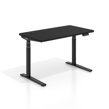 hohenverstellbarer schreibtisch schwarz pure black erghos icon 1