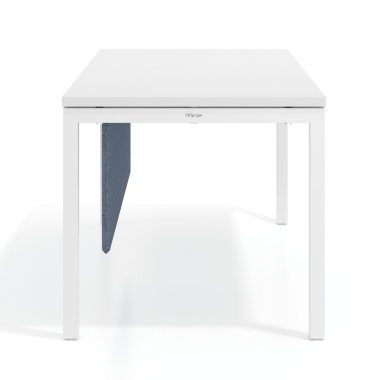 schreibtisch trennwande blau aluminiumstruktur 2