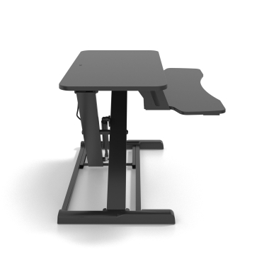 hohenverstellbarer schreibtisch schwarz lynk 11
