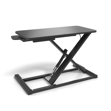 hohenverstellbarer schreibtisch schwarz lynk 9
