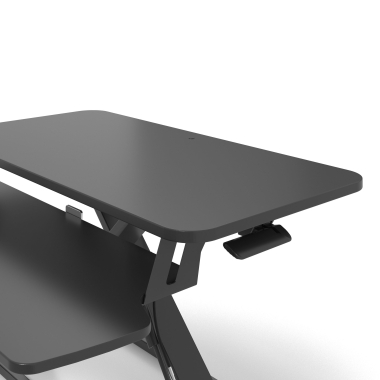 hohenverstellbarer schreibtisch schwarz lynk 10