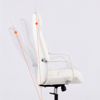 luxus burostuhl weiss armani naturleder feste armlehnen 11