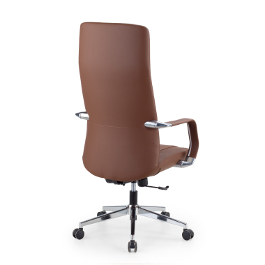 luxus burostuhl braun armani naturleder feste armlehnen 10