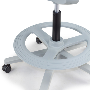 ergonomischer hocker grau dorian netzstoff feste armlehnen 10