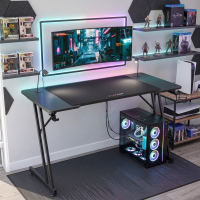 Gaming-Tisch Voltage in Carbon-Optik, 120x60cm