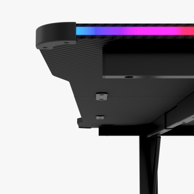 gaming tisch schwarz voltage 8