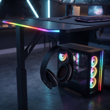 gaming tisch schwarz voltage 13