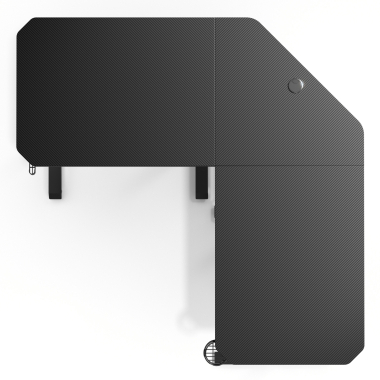 gaming tisch schwarz volcano 7