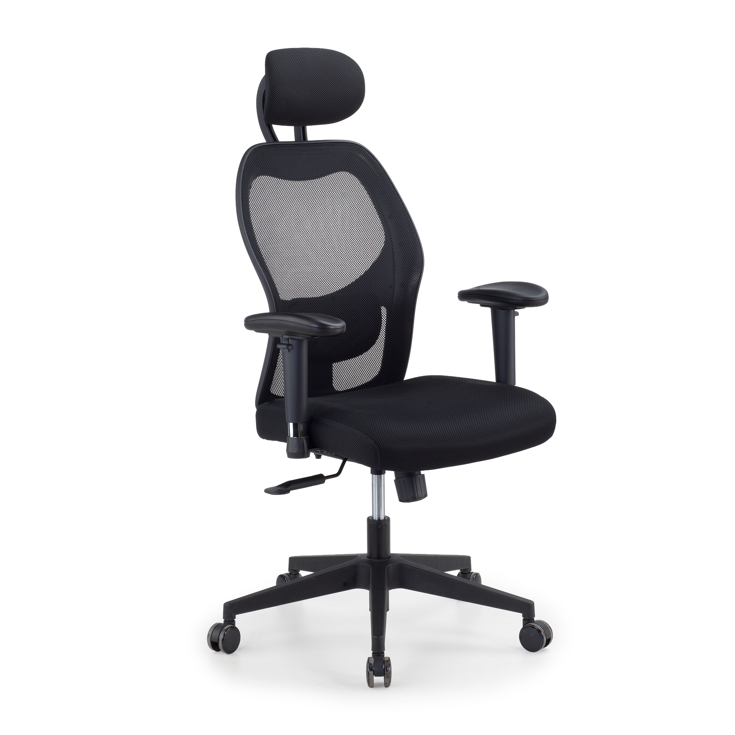 Ergonomischer Bürostuhl Sora mit Lendenwirbelstütze und Kopfstütze
