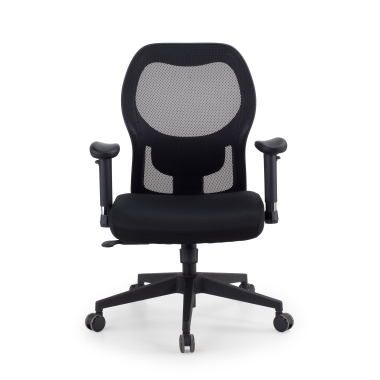 burostuhl home office schwarz ohne kopfstutze netzstoff 2d verstellbare armlehnen lordosenstutze 3