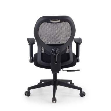 burostuhl home office schwarz ohne kopfstutze netzstoff 2d verstellbare armlehnen lordosenstutze 10