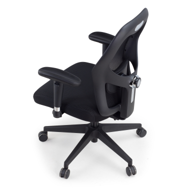 burostuhl home office schwarz ohne kopfstutze netzstoff 2d verstellbare armlehnen lordosenstutze 11