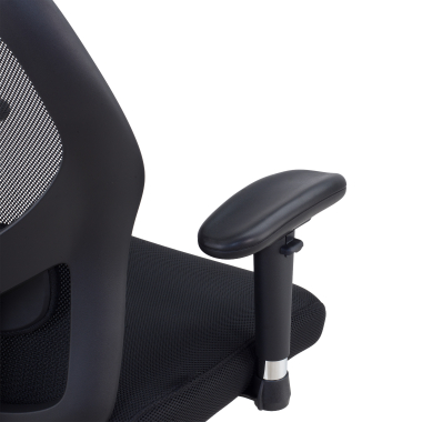 burostuhl home office schwarz ohne kopfstutze netzstoff 2d verstellbare armlehnen lordosenstutze 12