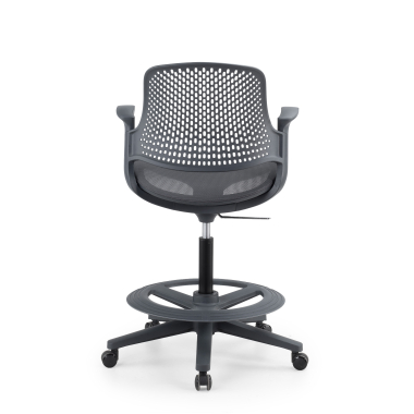 ergonomischer hocker anthrazit dorian netzstoff feste armlehnen 10