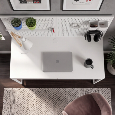 computertisch weiss taskmaster 3