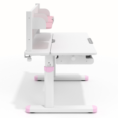 jugendschreibtisch weiss rosa ergokid 3