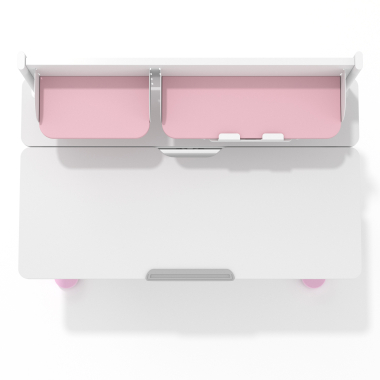 jugendschreibtisch weiss rosa ergokid 9