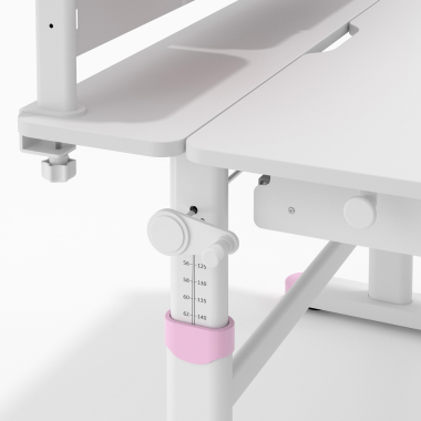 jugendschreibtisch weiss rosa ergokid 13