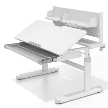 jugendschreibtisch weiss grau ergokid 12