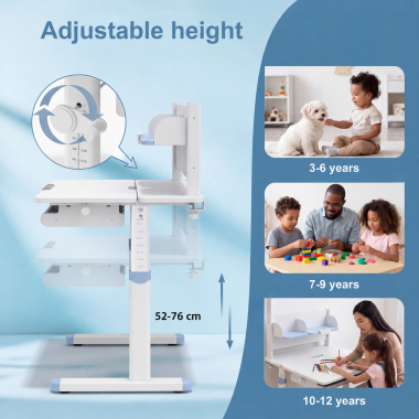jugendschreibtisch weiss blau ergokid 6