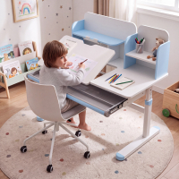 Kinderschreibtisch ErgoKid Max, ergonomisch und höhenverstellbar, 120x60cm