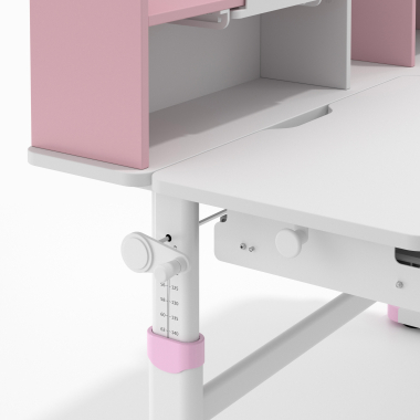 jugendschreibtisch weiss rosa ergokid 13