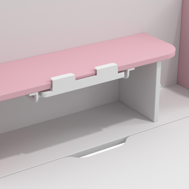 jugendschreibtisch weiss rosa ergokid 15