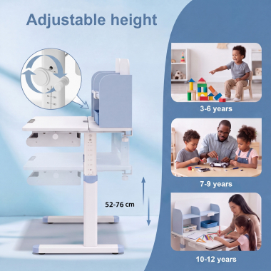 jugendschreibtisch weiss blau ergokid 5