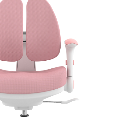schreibtischstuhl fur kinder rosa ergoduo stoff 2d verstellbare armlehnen ausziehbare fussstutze 5