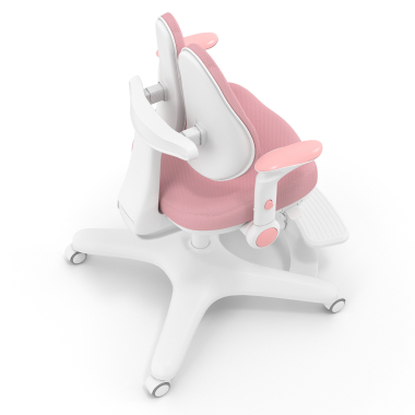 schreibtischstuhl fur kinder rosa ergoduo stoff 2d verstellbare armlehnen ausziehbare fussstutze 7