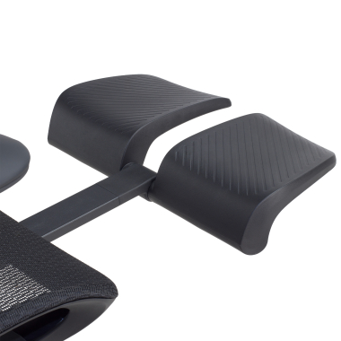 ergonomischer burostuhl schwarz halo z3 netzstoff 4d verstellbare armlehnen lordosenstutze kopfstutze ausziehbare fussstutze 13
