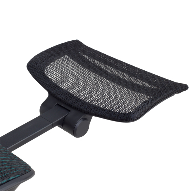 ergonomischer burostuhl schwarz glide ultra netzstoff 5d verstellbare armlehnen lordosenstutze kopfstutze ausziehbare fussstutze 14