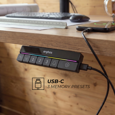 hohenverstellbarer schreibtisch weiss flax oak erghos nature 8