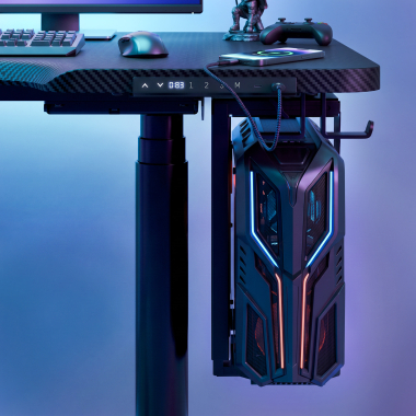 gaming tisch schwarz stratos pro 13