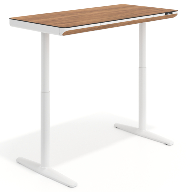 hohenverstellbarer schreibtisch weiss light walnut nolan 13