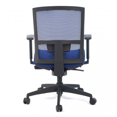ergonomischer burostuhl blau schwarzes gestell netzstoff 1d verstellbare armlehnen lordosenstutze 9