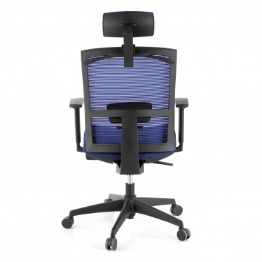 ergonomischer burostuhl blau schwarze struktur kopfstutze netzstoff 1d verstellbare armlehnen lordosenstutze kopfstutze 7