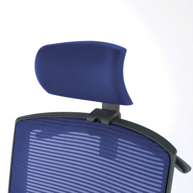 ergonomischer burostuhl blau schwarze struktur kopfstutze netzstoff 1d verstellbare armlehnen lordosenstutze kopfstutze 9